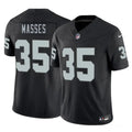Men's Las Vegas Raiders #35 Hezekiah Masses Black 2026 NFL Draft Vapor F.U.S.E. Limited Jersey