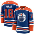 Youth Edmonton Oilers #18 Zach Hyman Royal Home Jersey