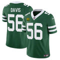 Men's New York Jets #56 Demario Davis Green 2025 4-Star C Patch Vapor F.U.S.E. Untouchable Limited Jersey
