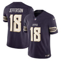 Men's Minnesota Vikings #18 Justin Jefferson Purple 2026 Rivalries Collection Vapor F.U.S.E. Limited Jersey (Purple)
