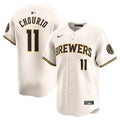 Men's Milwaukee Brewers #11 Jackson Chourio
Cream Home Limited Player Jersey