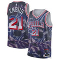 Men's Philadelphia 76ers #21 Joel Embiid Purple 2025/26 Select Series Jersey