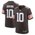 Men's Cleveland Browns #10 Quinshon Judkins Brown 2025 NFL Draft Game Jersey