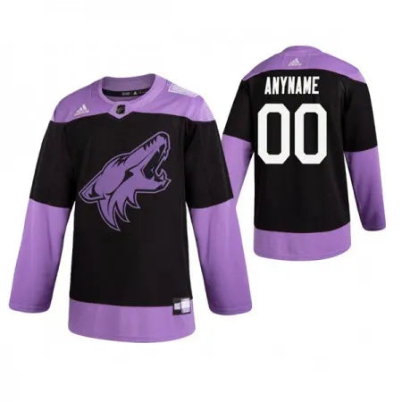 Men's Arizona Coyotes
Black Hockey Fights Cancer Custom Practice NHL Stitched Jersey
