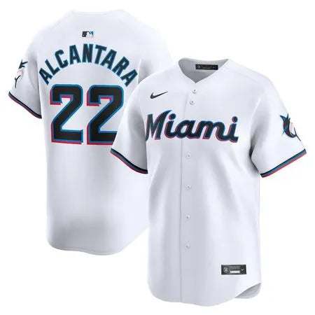 Men's Miami Marlins #22 Sandy Alcantara
White Home Limited Player Jersey