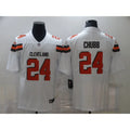 Men's Cleveland Browns #24 Nick Chubb White Vapor Untouchable Limited Stitched Jersey