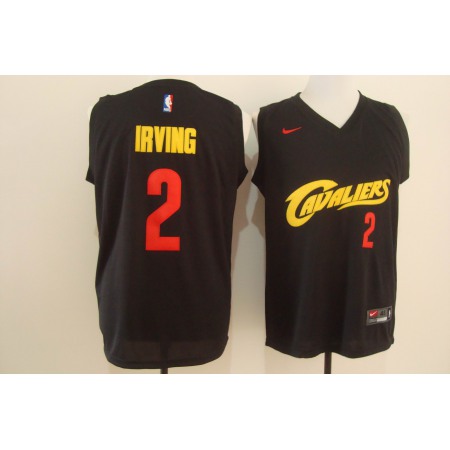 Men's
Cleveland Cavaliers #2 Kyrie Irving Black and Red Stitched NBA Jersey