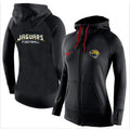 Women's Jacksonville Jaguars Full-Zip Performance Hoodie Black