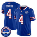 Men's Buffalo Bills #4 James Cook III Blue 2026 Inaugural Season at Highmark Stadium Vapor F.U.S.E. Limited Jersey